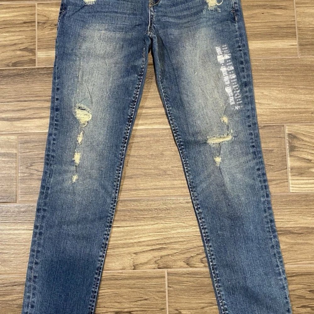 NWT Aeropostale women's Ultra skinny stretch distressed jeans super low rise
